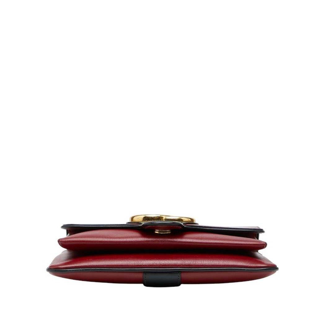 GUCCI Black Leather GG Marmont Shoulder Bag - Picture 3 of 11